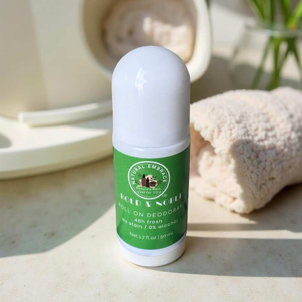 Natural Embrace Unscented Roll-On Deodorant for Sensitive Skin